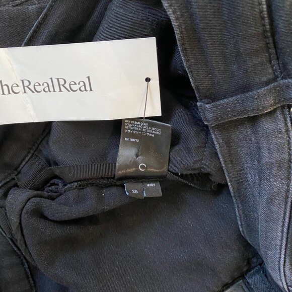 Amiri Glitter Snake Patch Broken Skinny Jeans Distressed Sz 30 FLAW - Picture 13 of 14